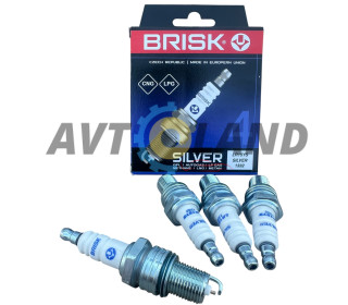 Свічка запалювання Silver, ВАЗ 2101-2110 8 кл., Daewoo Lanos 1.5, під ГБО (к-т 4 шт.)