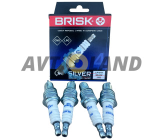 Свічка запалювання Silver, ВАЗ 2101-2110 8 кл., Daewoo Lanos 1.5, під ГБО (к-т 4 шт.)