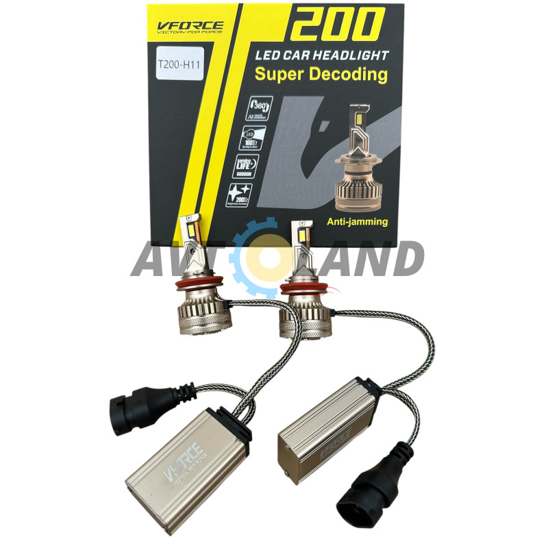 Светодиодные LED лампы T200 CANBUS Ultimate Power-F H11 6000K купить недорого