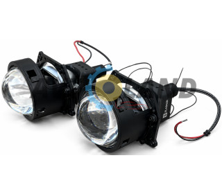 Світлодіодні Bi-LED лід лінзи 3.0″ дюйма універсальна 70W 5500K 8000LM 12V (2шт)
