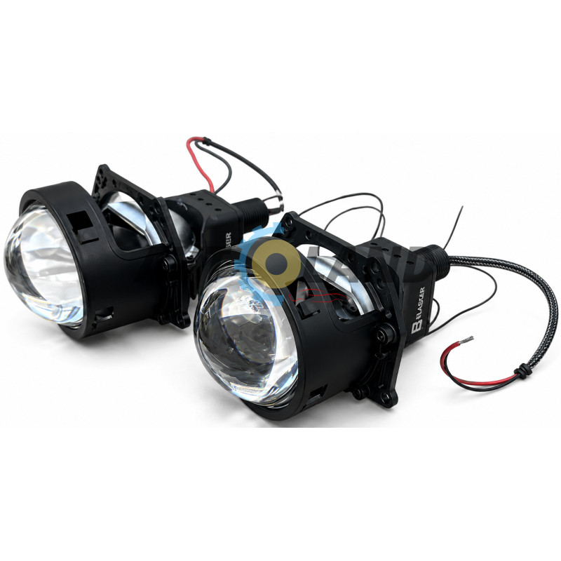 Світлодіодні Bi-LED лід лінзи 3.0″ дюйма універсальна 70W 5500K 8000LM 12V (2шт) купити дешево