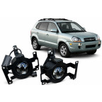 Противотуманные линзованные фары управление с телефона для Hyundai Tucson I (80ВТ) [2004-2009] купить недорого