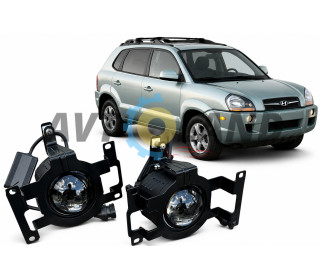 Протитуманні лінзовані фари керування з телефону для Hyundai Tucson I (80ВТ) [2004-2009]