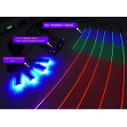 Подсветка салона авто Ambient light Rgb 18в1 набор диодных подсветок Bluetooth 12V купить недорого