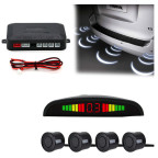 Парковка на 4 датчика парковки Assistant Parking Sensor Black Парктроник с LED дисплеем и датчиками купить недорого