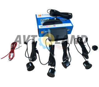 Парковка на 4 датчика парковки Assistant Parking Sensor Black Парктроник с LED дисплеем и датчиками