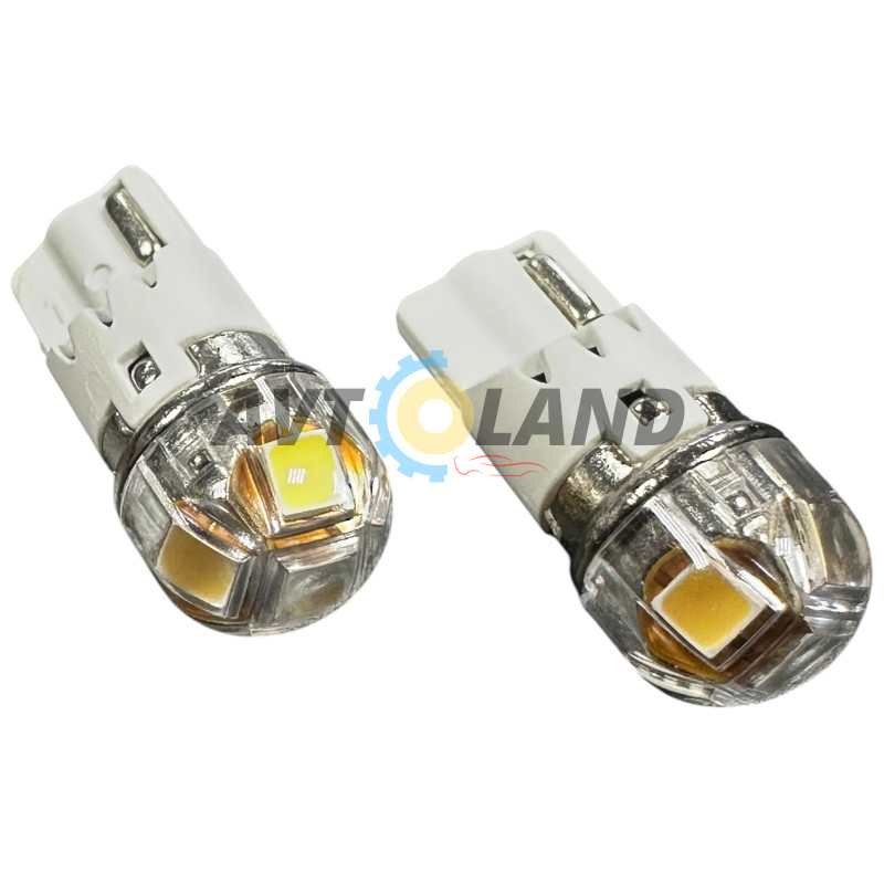 Діод без цоколя-Т-10 (5 SMD-3030)-160LM Білий-12/24 вольта купити дешево