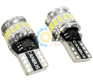 Диод без цоколя-Т-10 (18 SMD-3014) 210LM- CANBUS-12-24 вольта