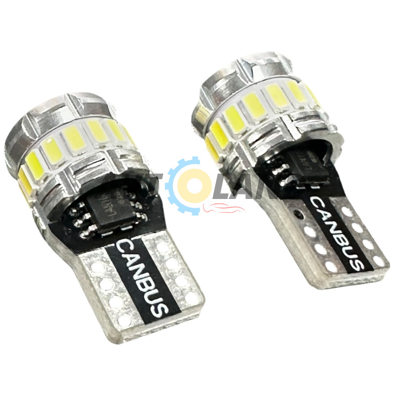Діод без цоколя-Т-10 (18 SMD-3014) 210LM- CANBUS-12-24 вольта купити дешево