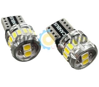 Диод без цоколя-Т-10 (18 SMD-3014) 210LM- CANBUS-12-24 вольта