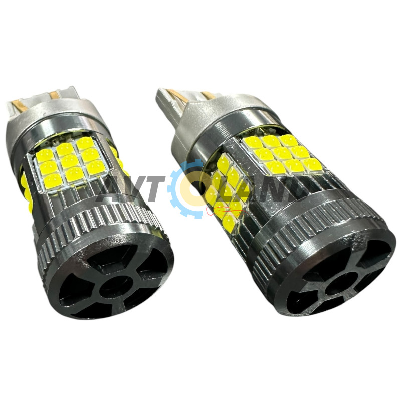 7443-(W21/5W)-36SMD(3030)-5,5/17,5W-2200LM(с вентилятором)-12-24 вольта-CANBUS-Белый купить недорого