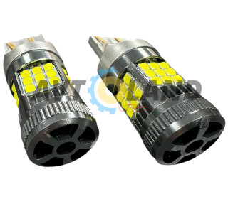 7443-(W21/5W)-36SMD(3030)-5,5/17,5W-2200LM(з вентилятором)-12-24 вольта-CANBUS-Білий