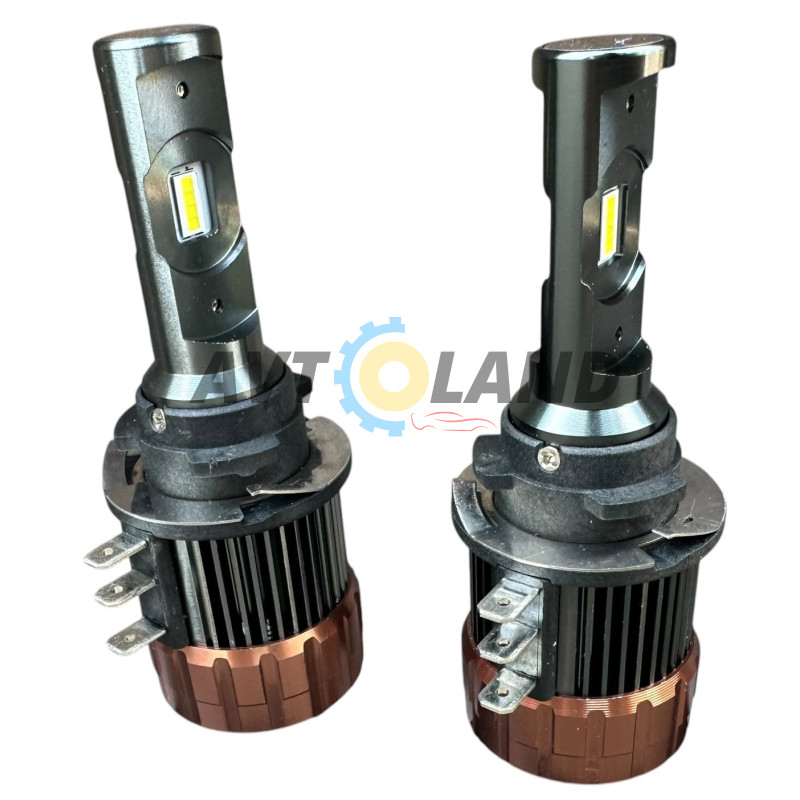 Светодиодные лампы для автомобильных фар LED F6 H15 (12V24V) CANBUS 6000 K купить недорого
