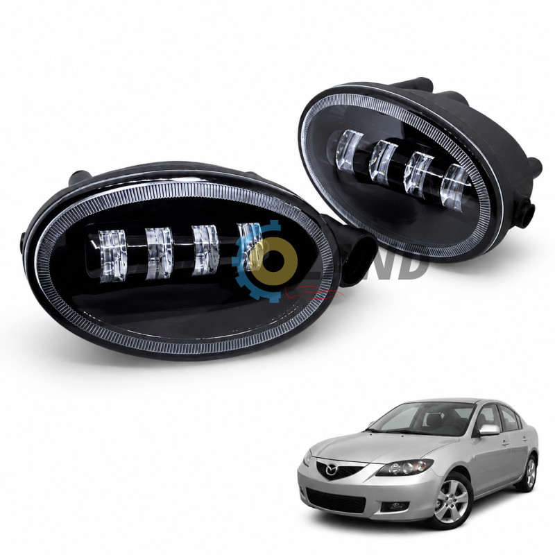 Світлодіодні протитуманні фари Mazda 3 (2003-2009) (Білий/Жовтий) 2 режими купити дешево
