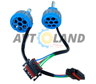 Комплект LED ламп TurboLed T1 H1 6000K 50W 12/24v CanBus с активным охлаждением