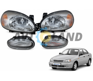 Фари Daewoo Ланос,Сенс з протитуманними фарами (Галоген)