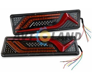 Фонари задние светодиодные rear lamp wagon гак 12-24V 46Х13 см (комплект 2шт.)