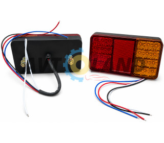 Фонарь LED 12-24V задний 150х80х26 на 24 диода