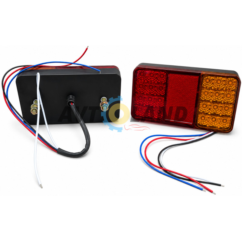 Фонарь LED 12-24V задний 150х80х26 на 24 диода купить недорого