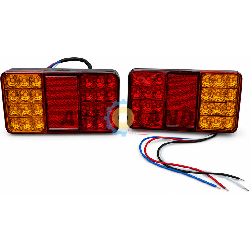 Фонарь LED 12-24V задний 150х80х26 на 24 диода купить недорого