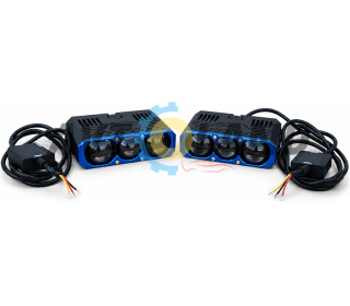 Bi-LED туманки SanviS-301.Ближний свет с идеальной светотеневой границей.Вместе с дальним светом включается Лазерный луч,Мощность: 210W,10-80V