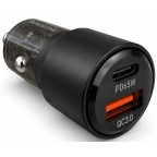 Автомобильное зарядное устройство BZ20A Smart 83W Dual Port PD65W + QC3.0 Car Charger купить в Украине