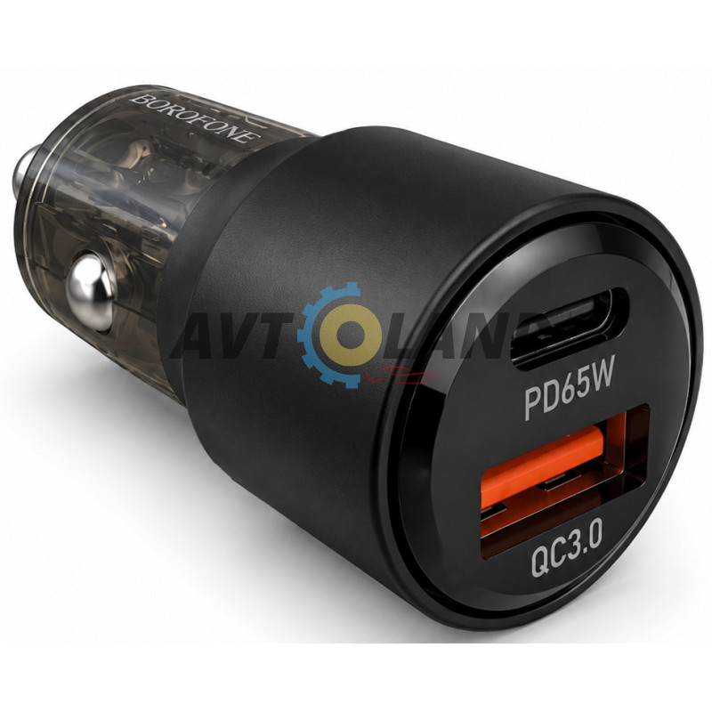 Автомобильное зарядное устройство BZ20A Smart 83W Dual Port PD65W + QC3.0 Car Charger купить в Украине