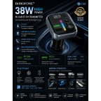 Автомобильный FM модулятор BC50 Ascenso PD20W+QC3.0 car BT FM transmitter Black купить в Украине