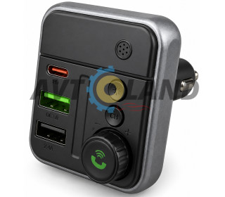 Автомобильный FM модулятор BC50 Ascenso PD20W+QC3.0 car BT FM transmitter Black