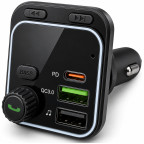 Автомобильный FM модулятор BC53 Highway PD20W+QC3.0 Car BT FM Transmitter 18W Black купить в Украине