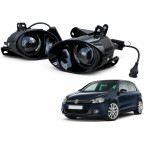 Линзованные противотуманные LED-фары Volkswagen Golf VI (Mk6) 2008-2013, управление с телефона купить недорого